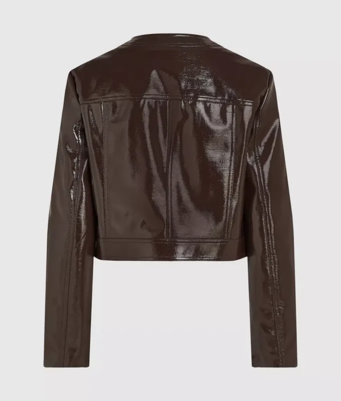 Chaqueta de piel sintética patentada