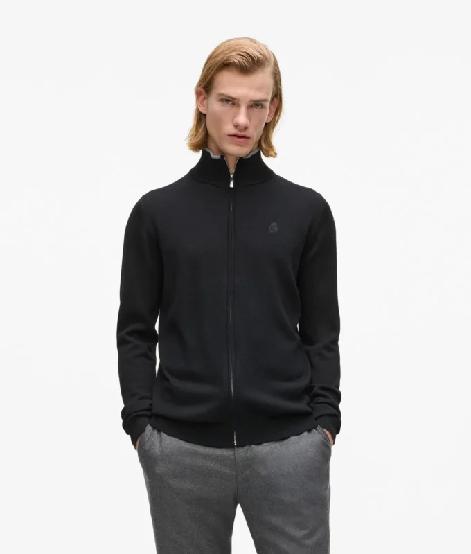Chaqueta de punto con cremallera