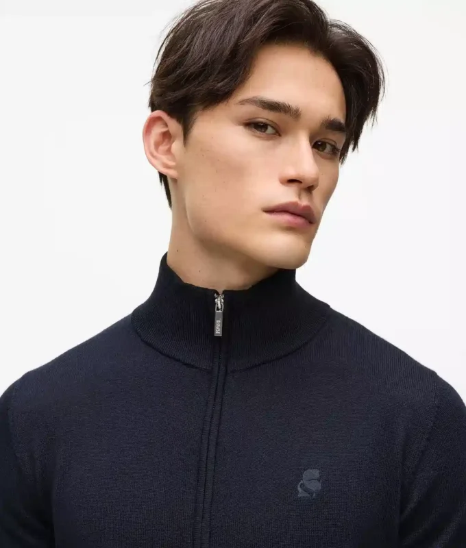 Chaqueta de punto con cremallera