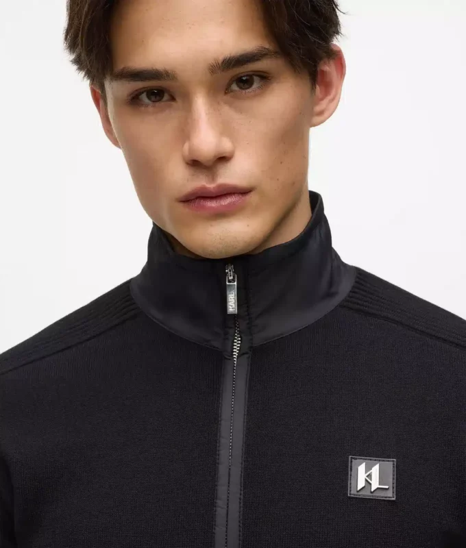 Chaqueta de punto con cremallera