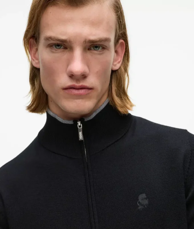 Chaqueta de punto con cremallera
