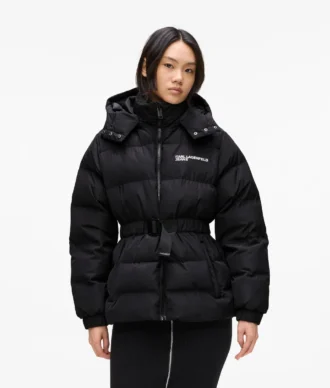 CHAQUETA PUFFER CON CINTURÓN