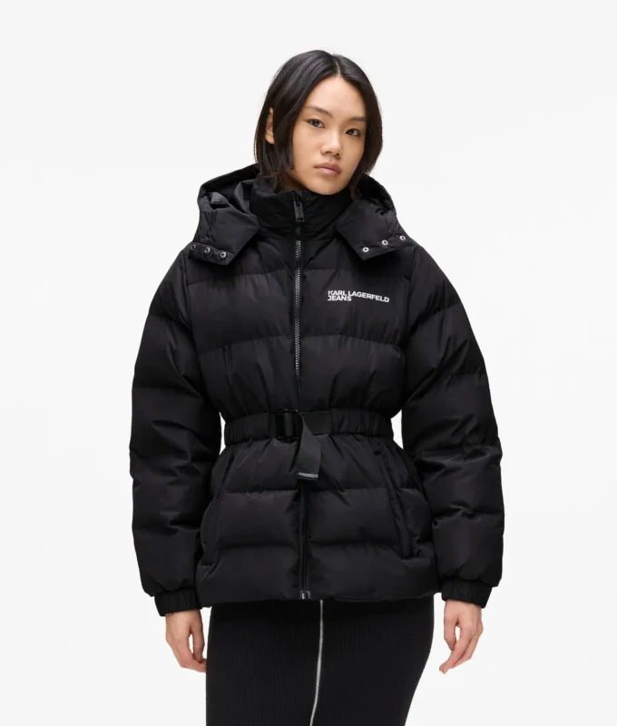 CHAQUETA PUFFER CON CINTURÓN