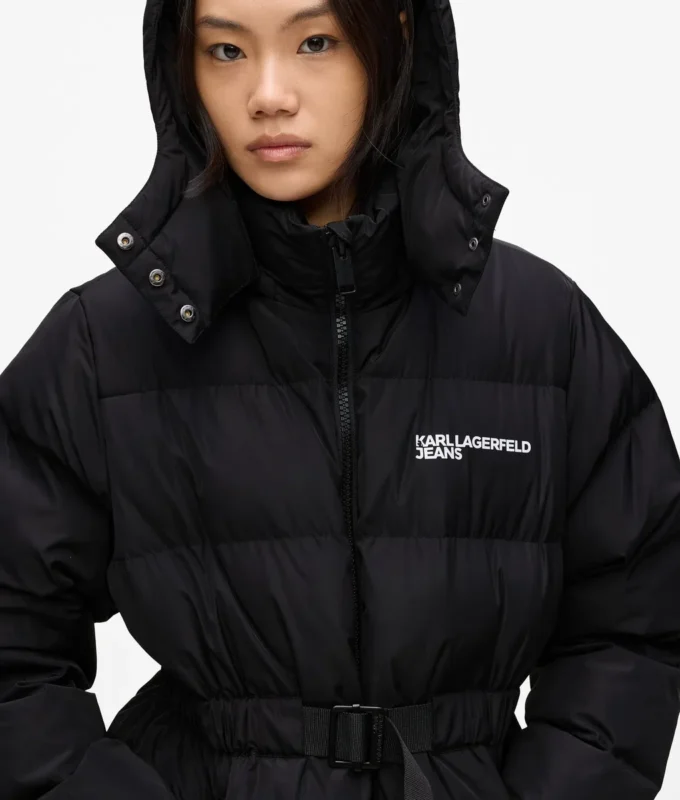 CHAQUETA PUFFER CON CINTURÓN