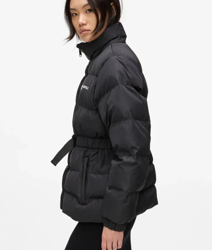 CHAQUETA PUFFER CON CINTURÓN