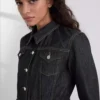 CHAQUETA VAQUERA CON COSTURAS EN CONTRASTE