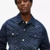 Chaqueta vaquera con estampado Monogram integral