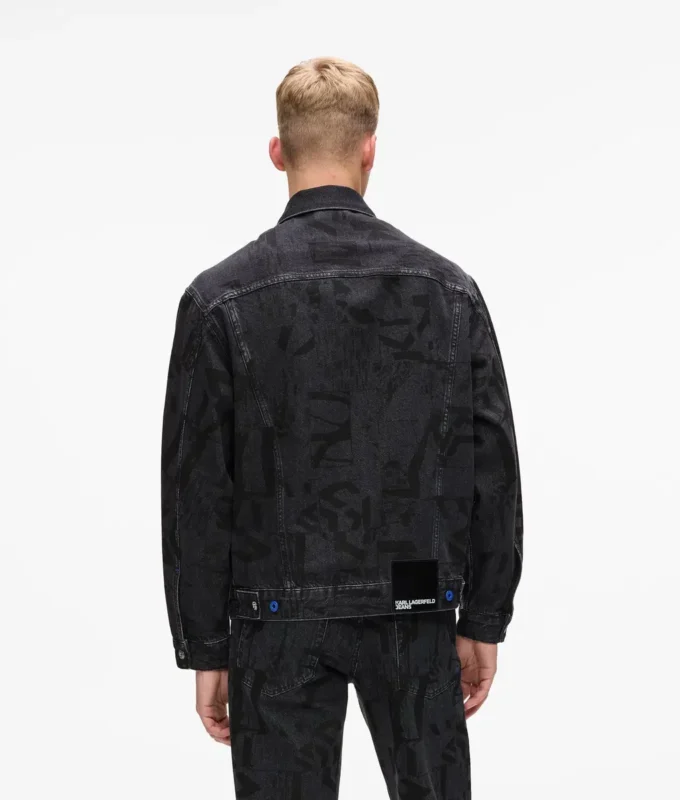Chaqueta vaquera con estampado Monogram integral