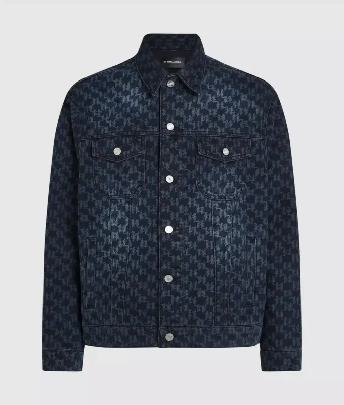 Chaqueta vaquera con estampado Monogram integral