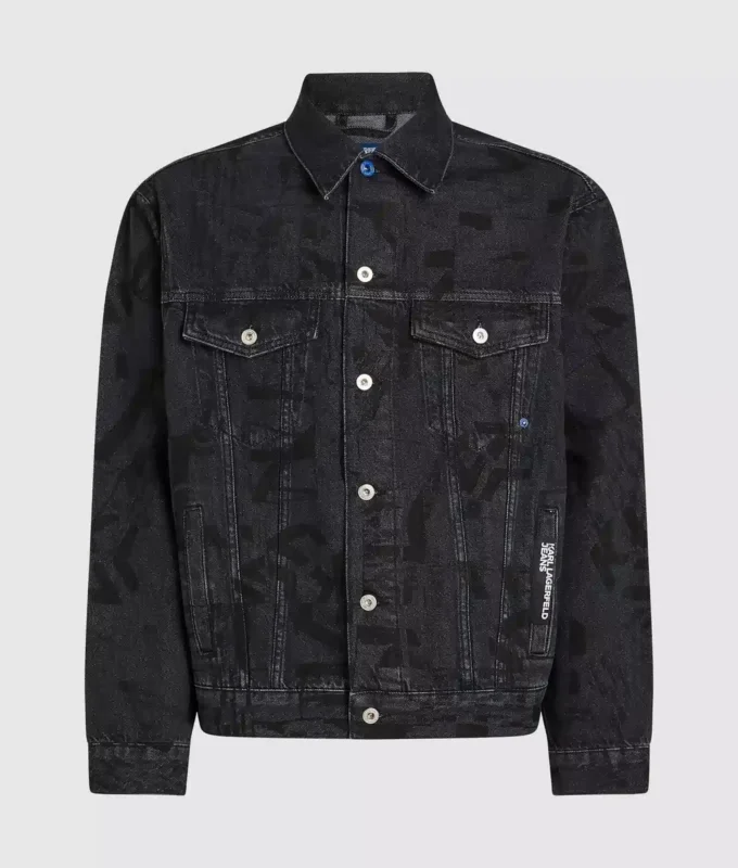 Chaqueta vaquera con estampado Monogram integral