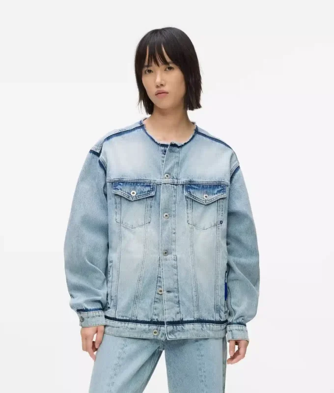 Chaqueta vaquera sin cuello