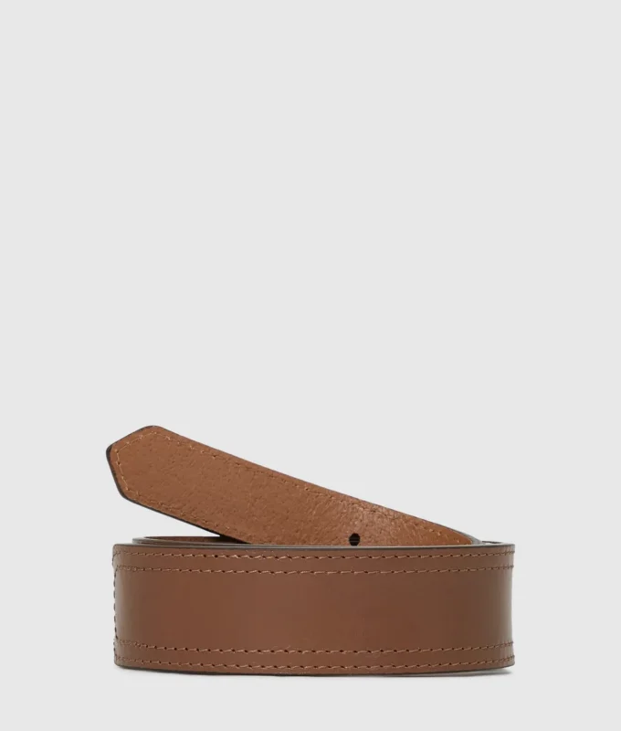 Cinturón con hebilla redonda de estilo western