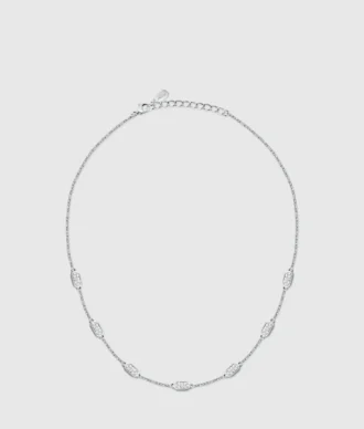 Collar de eslabones de cristal