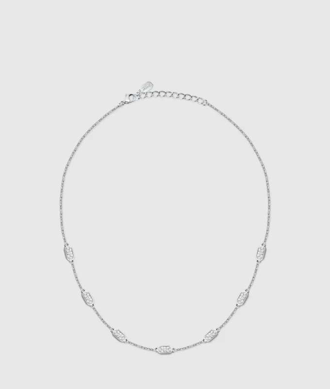 Collar de eslabones de cristal