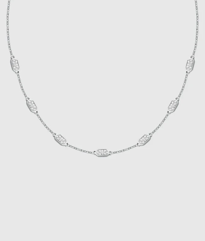 Collar de eslabones de cristal