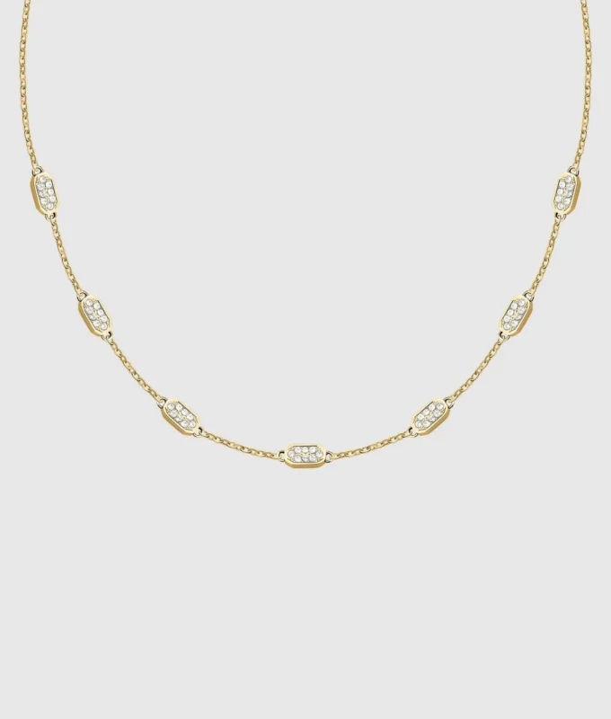 Collar de eslabones de cristal