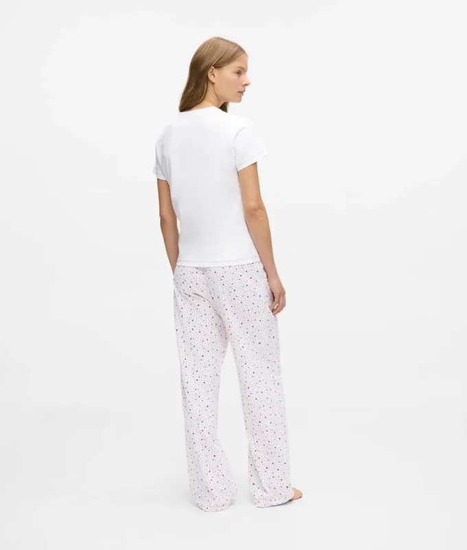 Conjunto de pijama con estampado de corazones