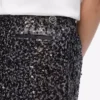 Falda de tweed con lentejuelas