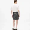 Falda de tweed con lentejuelas