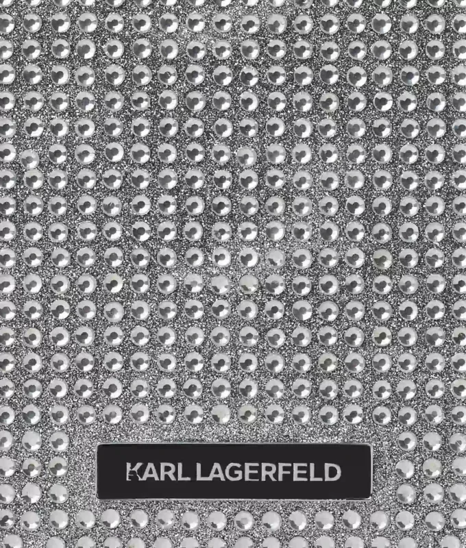 FUNDA LOGO RHINESTONE PARA IPHONE 16 PRO