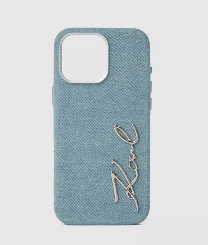 Funda para iPhone 16 Pro Max con diseño denim exclusivo