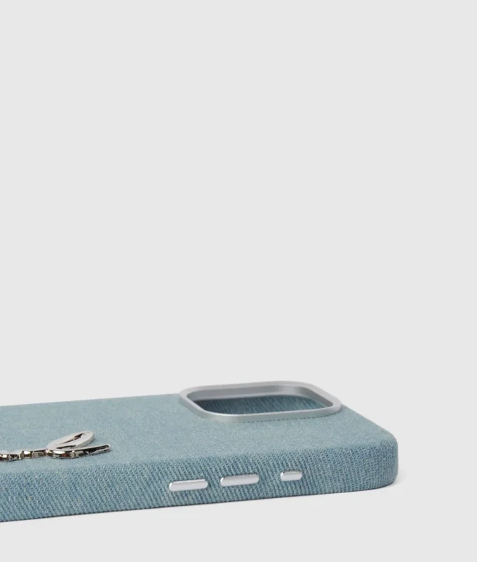 Funda para iPhone 16 Pro Max con diseño denim exclusivo