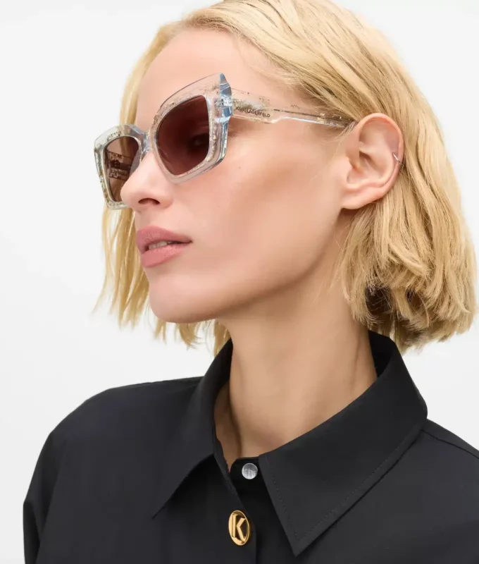 Gafas de sol gruesas con logotipo