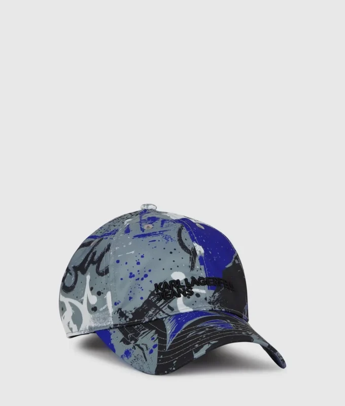 Gorra con estampado de graffiti
