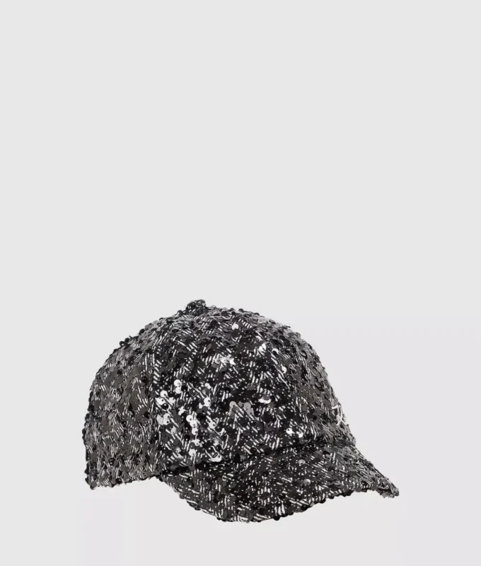 Gorra con lentejuelas K/Signature