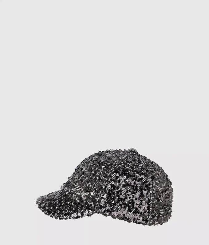 Gorra con lentejuelas K/Signature