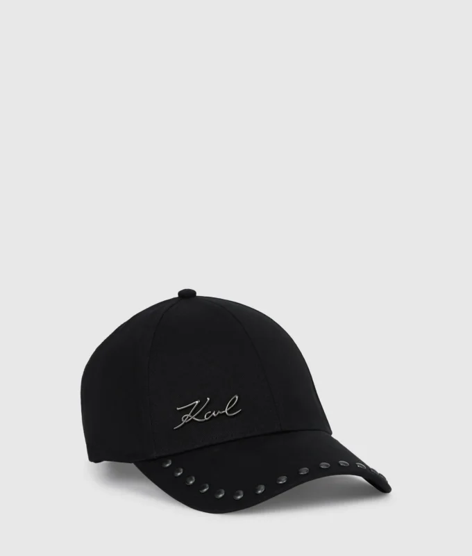 Gorra con tachuelas K/Signature