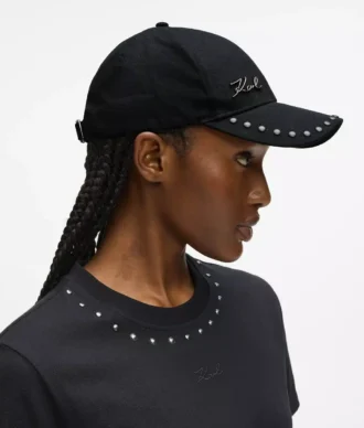 Gorra con tachuelas K/Signature