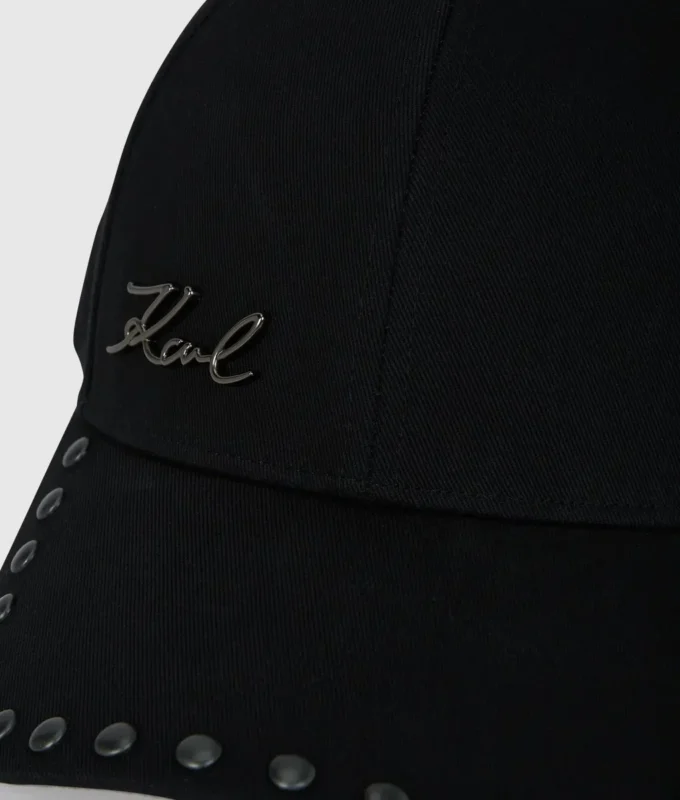 Gorra con tachuelas K/Signature