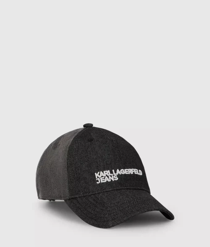 Gorra de denim oscuro en dos tonos