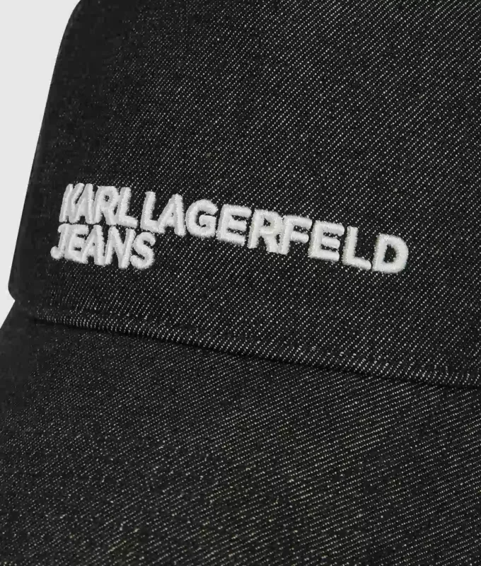 Gorra de denim oscuro en dos tonos