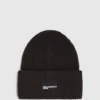 Gorro largo con parche con logotipo