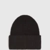 Gorro largo con parche con logotipo