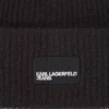 Gorro largo con parche con logotipo