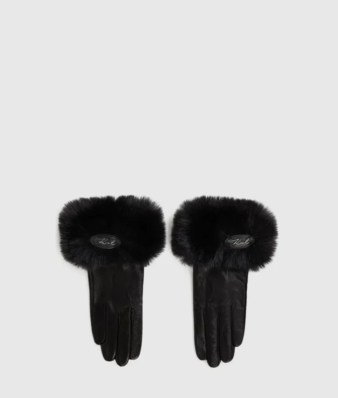 Guantes de piel sintética K/Signature