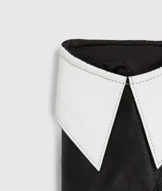 Guantes sin dedos con detalle de cuello