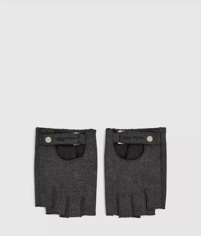 Guantes sin dedos de denim