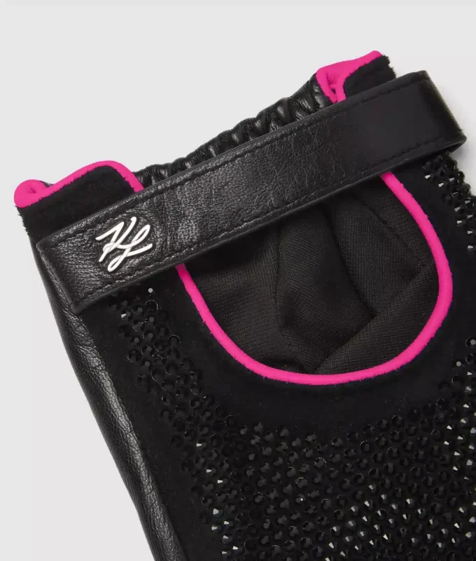Guantes sin dedos exclusivos K/Autograph con pedrería