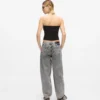 Jeans de tiro medio y pierna recta