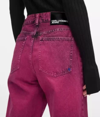 Jeans mom con efecto pintura en aerosol