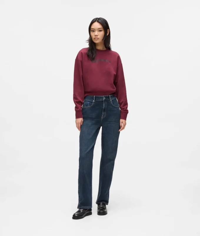 Jeans rectos de talle alto
