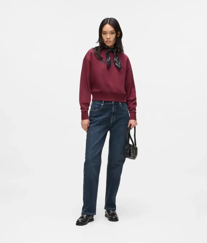 Jeans rectos de talle alto