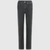 Jeans rectos de talle alto