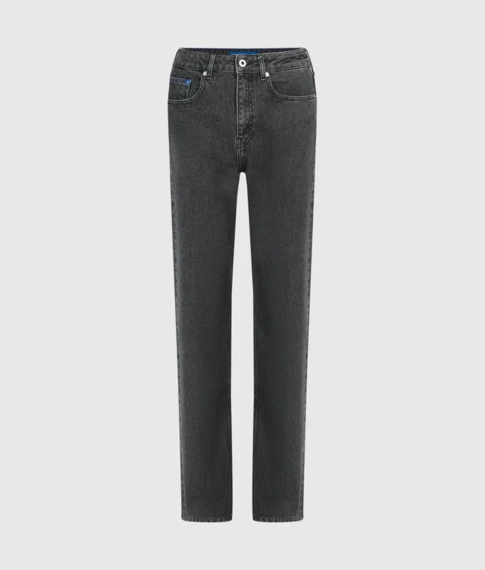 Jeans rectos de talle alto