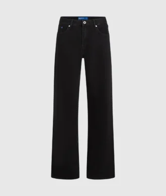 Jeans relajados de talle medio