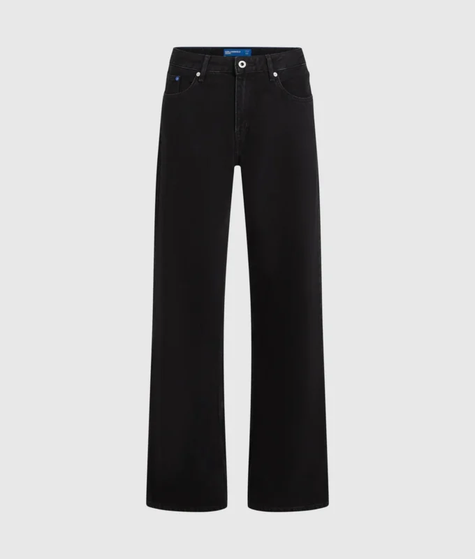 Jeans relajados de talle medio